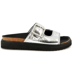 Discount ZADIG & VOLTAIRE Sandales en cuir à boucle SILVER