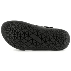 Clearance KARL LAGERFELD KIDS Sandales en cuir à fermeture par bandes auto aggri BLACK
