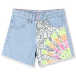 Discount BILLIEBLUSH Short ajustable en jean DOUBLE STONE+BLEACH
