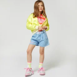 Discount BILLIEBLUSH Short ajustable en jean DOUBLE STONE+BLEACH