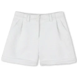 Best GIVENCHY Short avec plaque en métal BLANC