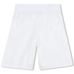 Outlet DKNY Short avec sequins BLANC