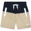 Discount BOSS Short bicolore molletonné BLEU CARGO