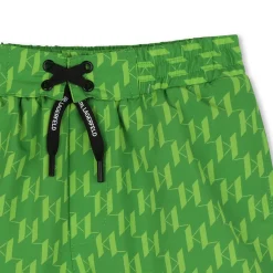 Hot KARL LAGERFELD KIDS Short de bain à poches GREEN LEMON
