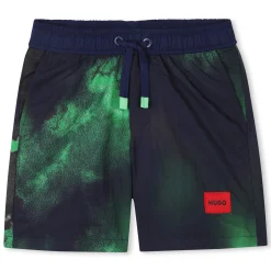 Best HUGO Short de bain déperlant MARINE VERT