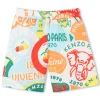 Clearance KENZO KIDS Short de bain imprimé MULTICO