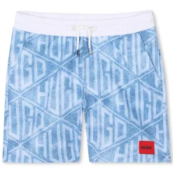 Best HUGO Short de bain imprimé INDIGO BLEU