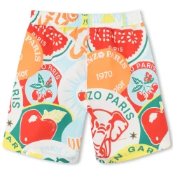 Clearance KENZO KIDS Short de bain imprimé MULTICO