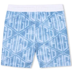 Best HUGO Short de bain imprimé INDIGO BLEU