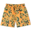 Sale KENZO KIDS Short de bain imprimé intégral ORANGE