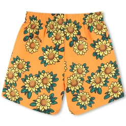 Sale KENZO KIDS Short de bain imprimé intégral ORANGE