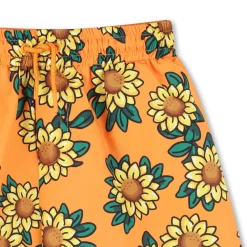 Sale KENZO KIDS Short de bain imprimé intégral ORANGE