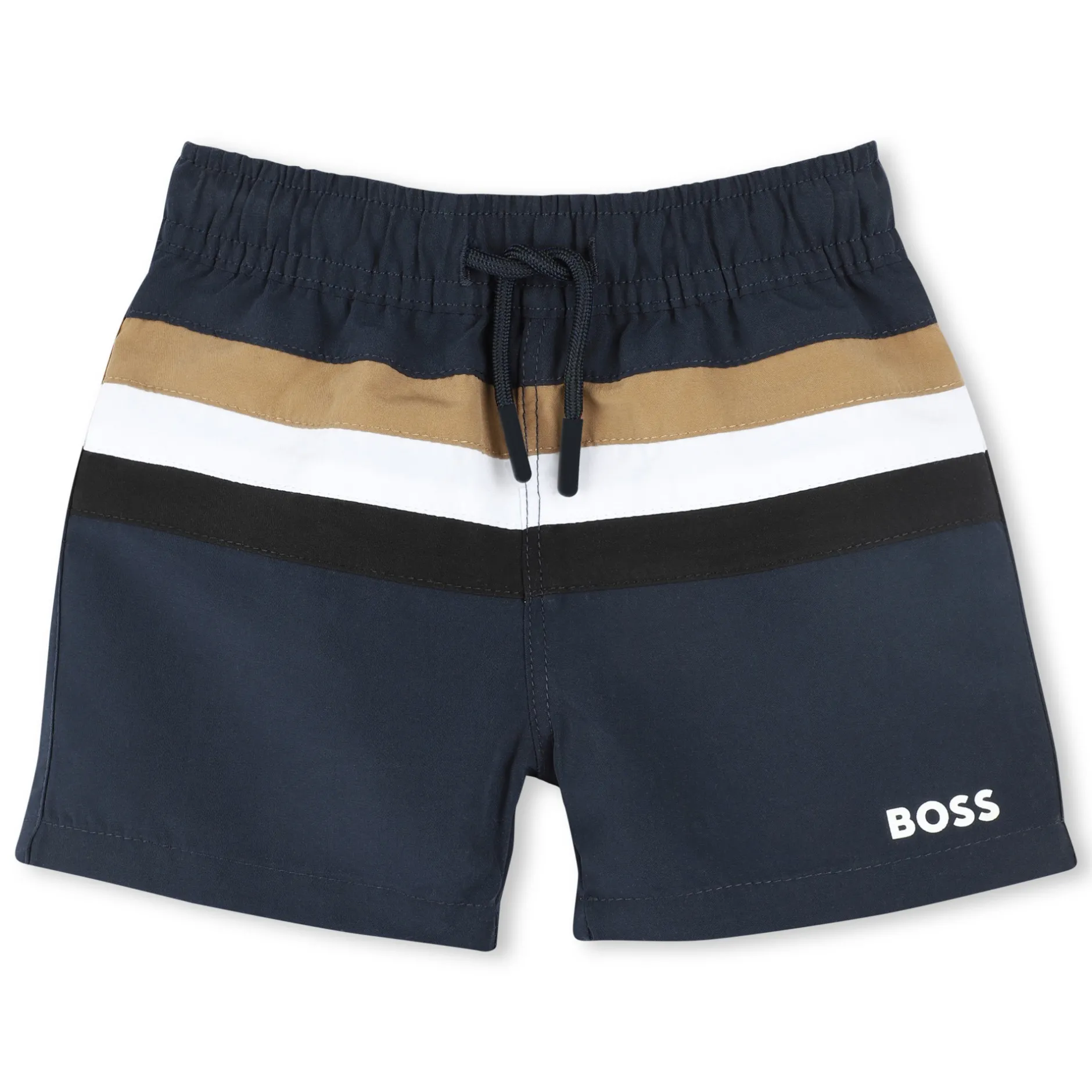 Best BOSS Short de bain rayé BLEU CARGO