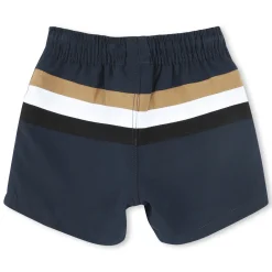 Best BOSS Short de bain rayé BLEU CARGO