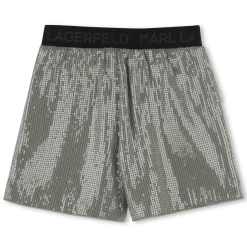 Sale KARL LAGERFELD KIDS Short de cérémonie à sequins VERT MEKONG