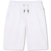 Best BOSS Short de jogging gaufré BLANC
