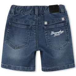 Hot GIVENCHY Short en denim molletonné DENIM BLUE