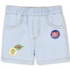Outlet KENZO KIDS Short en jean BLEACH POUSSE