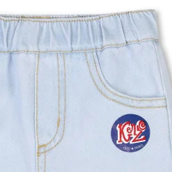 Outlet KENZO KIDS Short en jean BLEACH POUSSE