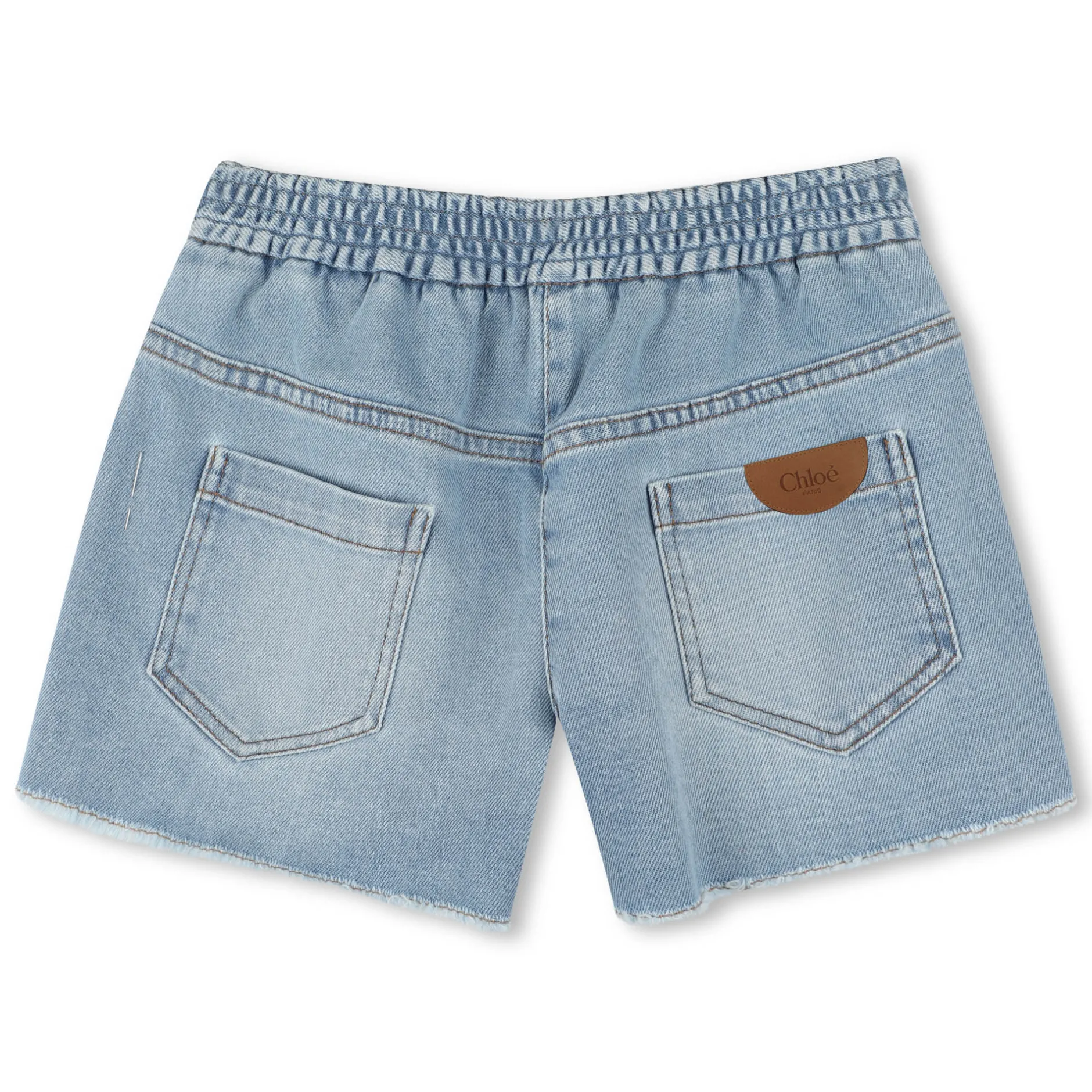 Online CHLOE Short en jean à lacets BLEACH