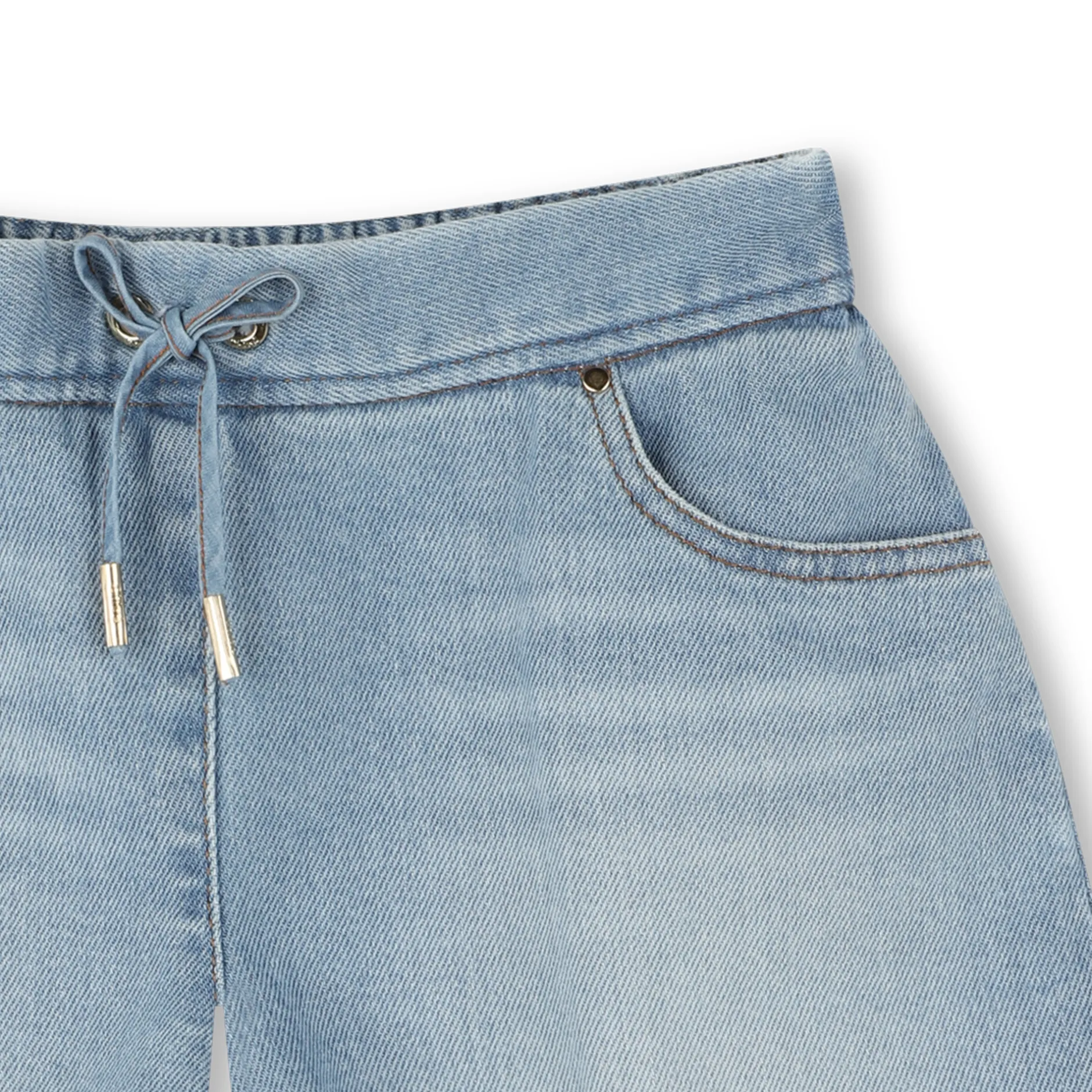 Online CHLOE Short en jean à lacets BLEACH
