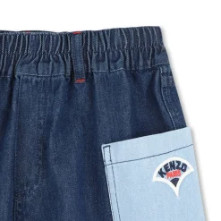 Fashion KENZO KIDS Short en jean à poches DBLE STONE+BROSSAGE