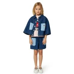Fashion KENZO KIDS Short en jean à poches DBLE STONE+BROSSAGE