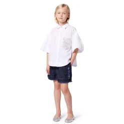 Sale LANVIN Short en jean siglé RINSE WASH