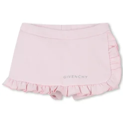 Sale GIVENCHY Short en molleton à volant MARSHMALLOW