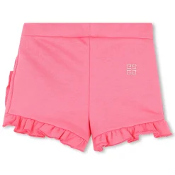 Online GIVENCHY Short en molleton à volant ROSE SORBET