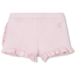 Sale GIVENCHY Short en molleton à volant MARSHMALLOW