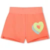 New BILLIEBLUSH Short en molleton avec coeurs CORAIL FLUO