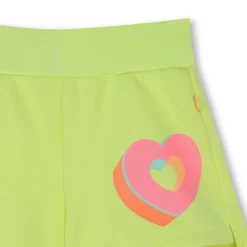 Outlet BILLIEBLUSH Short en molleton avec coeurs JAUNE FLUO