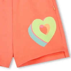 New BILLIEBLUSH Short en molleton avec coeurs CORAIL FLUO