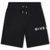 New GIVENCHY Short en molleton avec imprimé BLACK