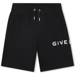 New GIVENCHY Short en molleton avec imprimé BLACK
