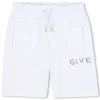 Outlet GIVENCHY Short en molleton avec imprimé BLANC
