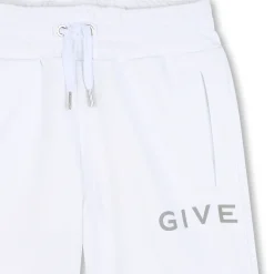 Outlet GIVENCHY Short en molleton avec imprimé BLANC