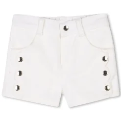 Best CHLOE Short en sergé OFFWHITE