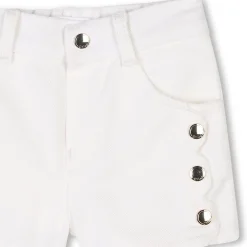 Best CHLOE Short en sergé OFFWHITE