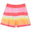 Sale BILLIEBLUSH Short en tricot rayé CORAIL FLUO