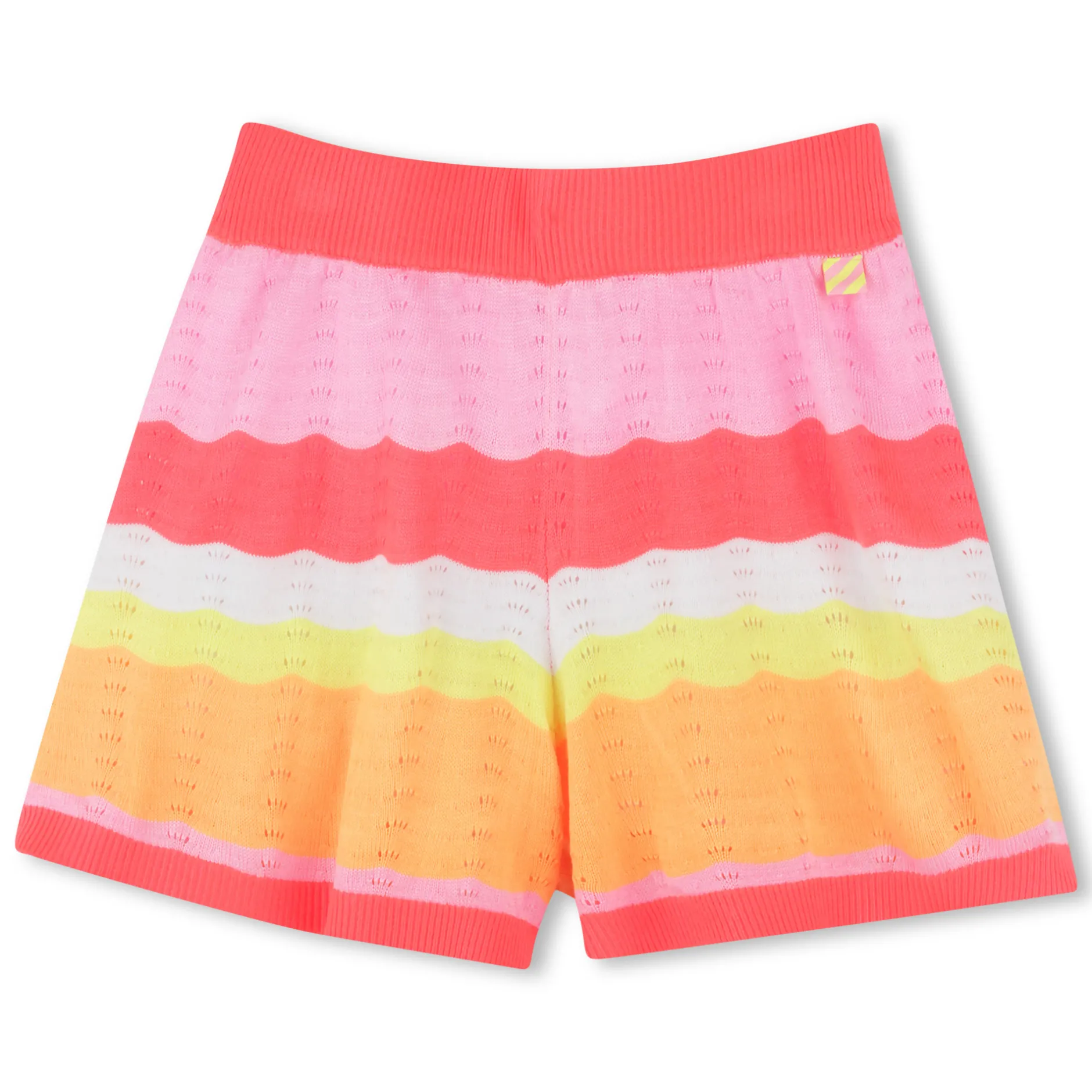 Sale BILLIEBLUSH Short en tricot rayé CORAIL FLUO