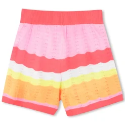 Sale BILLIEBLUSH Short en tricot rayé CORAIL FLUO