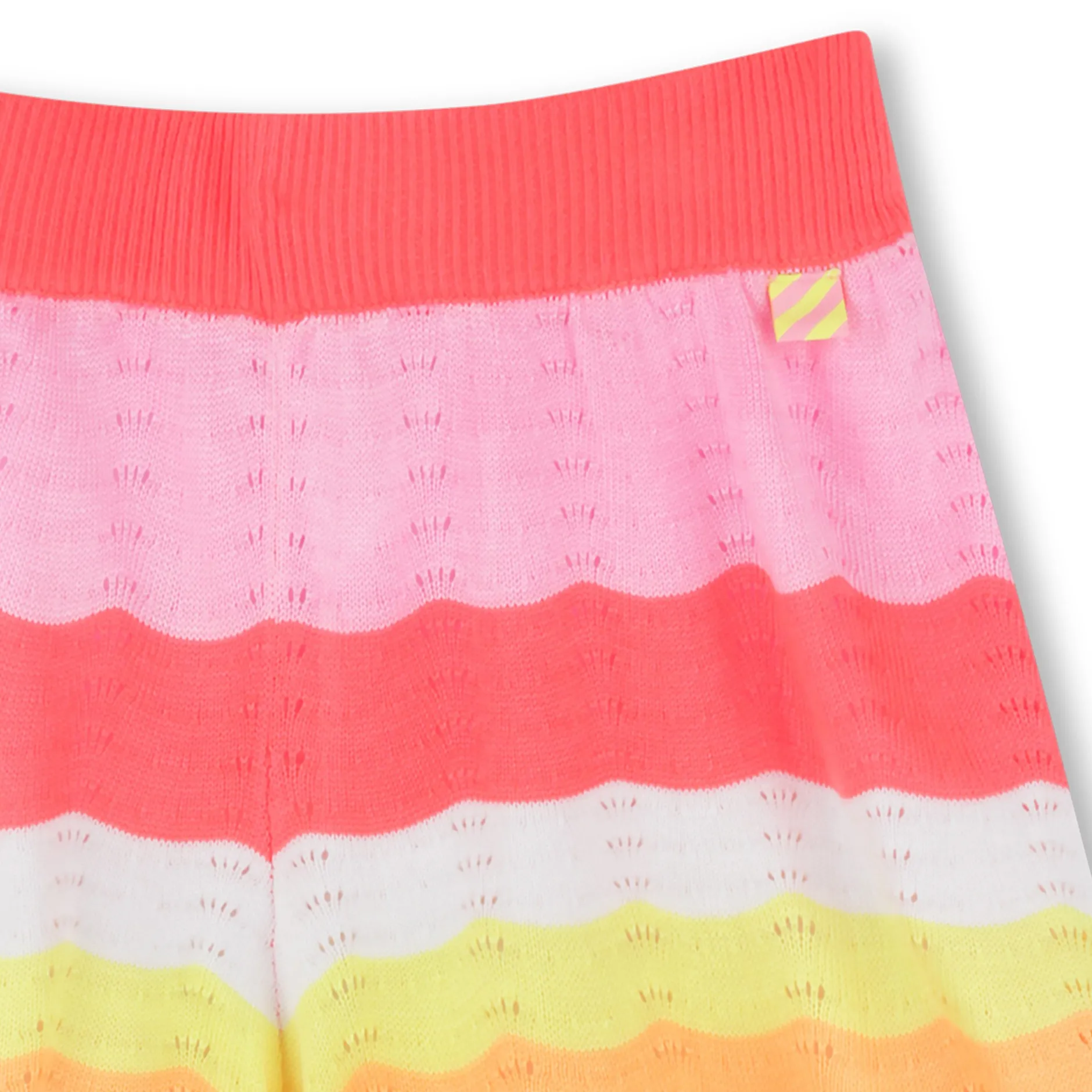 Sale BILLIEBLUSH Short en tricot rayé CORAIL FLUO