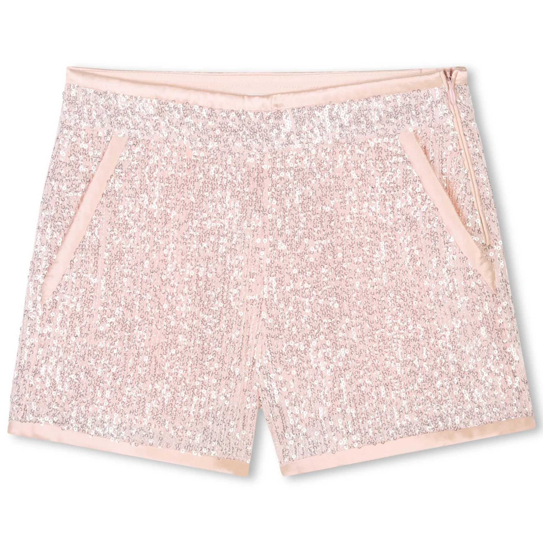Clearance CHLOE Short orné de sequins PETAL PINK