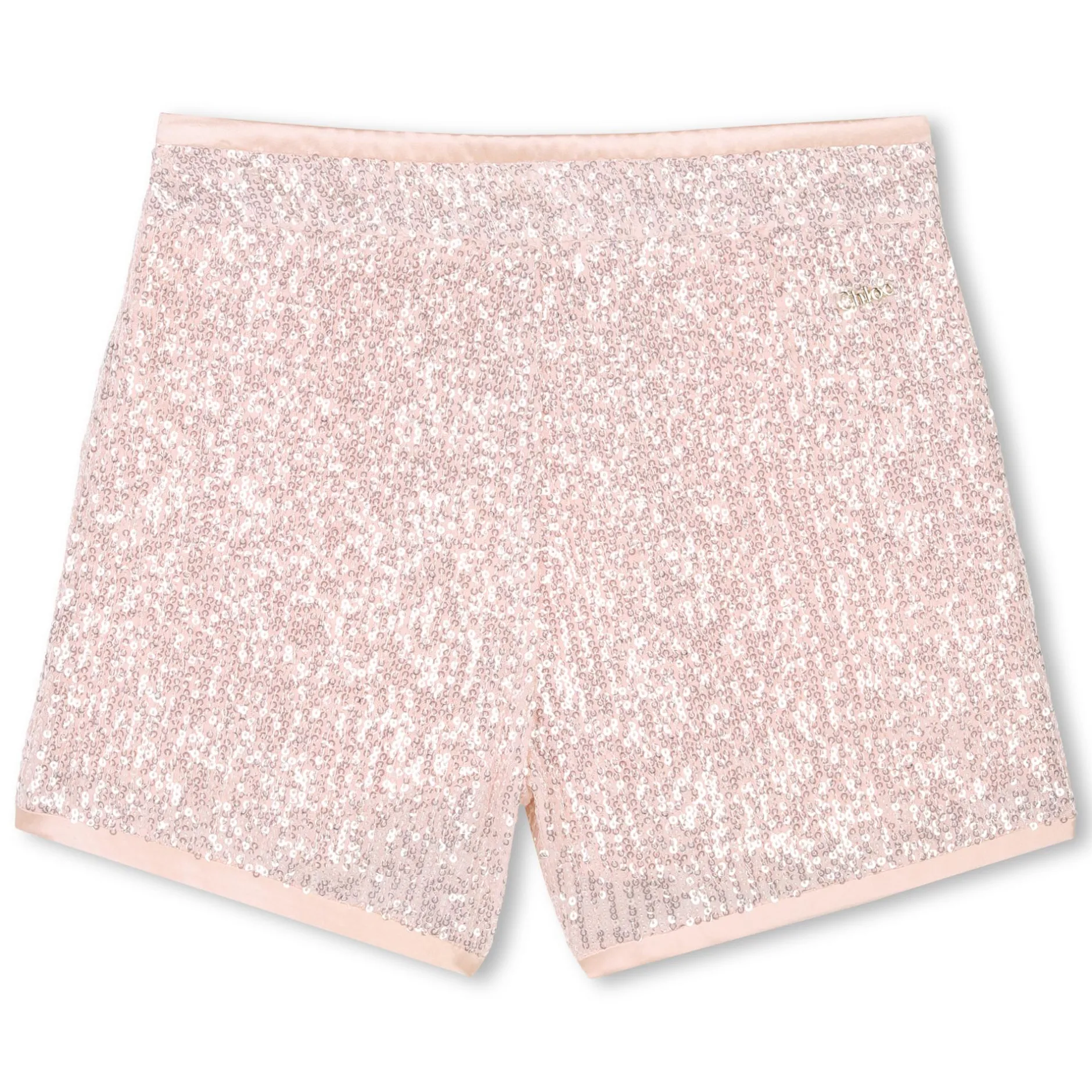 Clearance CHLOE Short orné de sequins PETAL PINK
