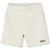 Discount BOSS Short uni molletonné VANILLE