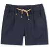 Fashion BOSS Short uni taille élastiquée BLEU CARGO