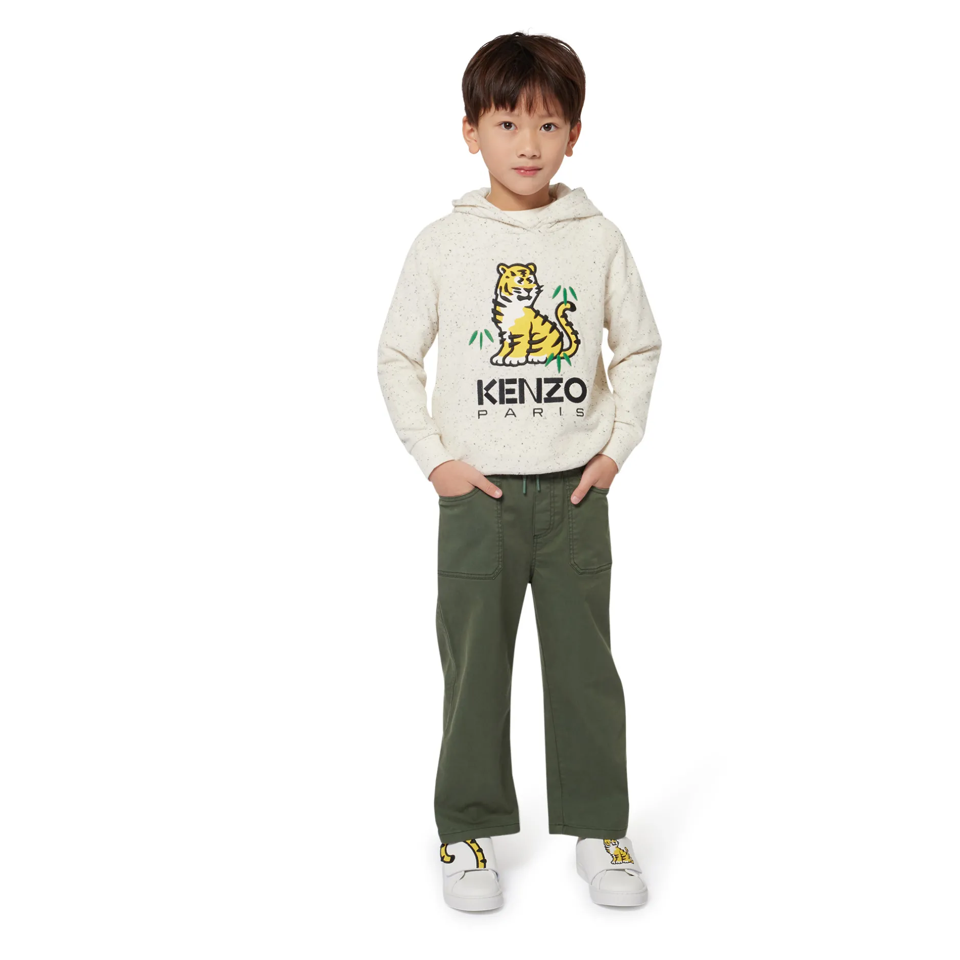 Sale KENZO KIDS Sweat-shirt ECRU CHINE