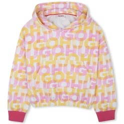 Best HUGO Sweat-shirt à capuche SHOCKING PINK